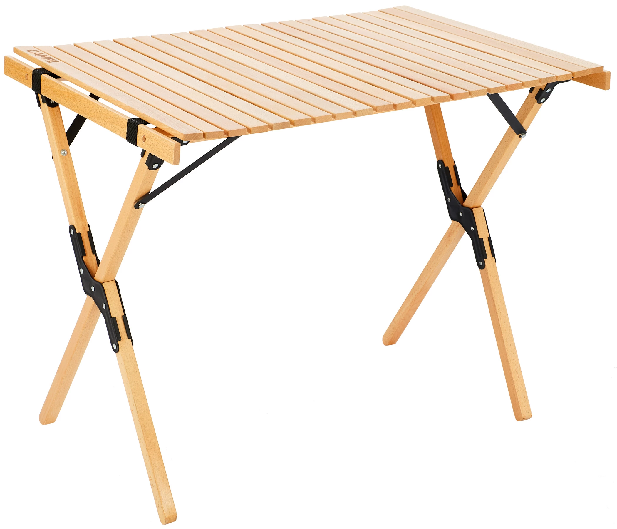 CAMPZ Beukenhouten Uitrolbare Tafel 90x60x70cm, Bruin 1 CAMPZ Beukenhouten Uitrolbare Tafel 90x60x70cm, Bruin