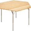 CAMPZ Hexa Bamboe Vouwtafel 100x86x40/60cm, Bruin