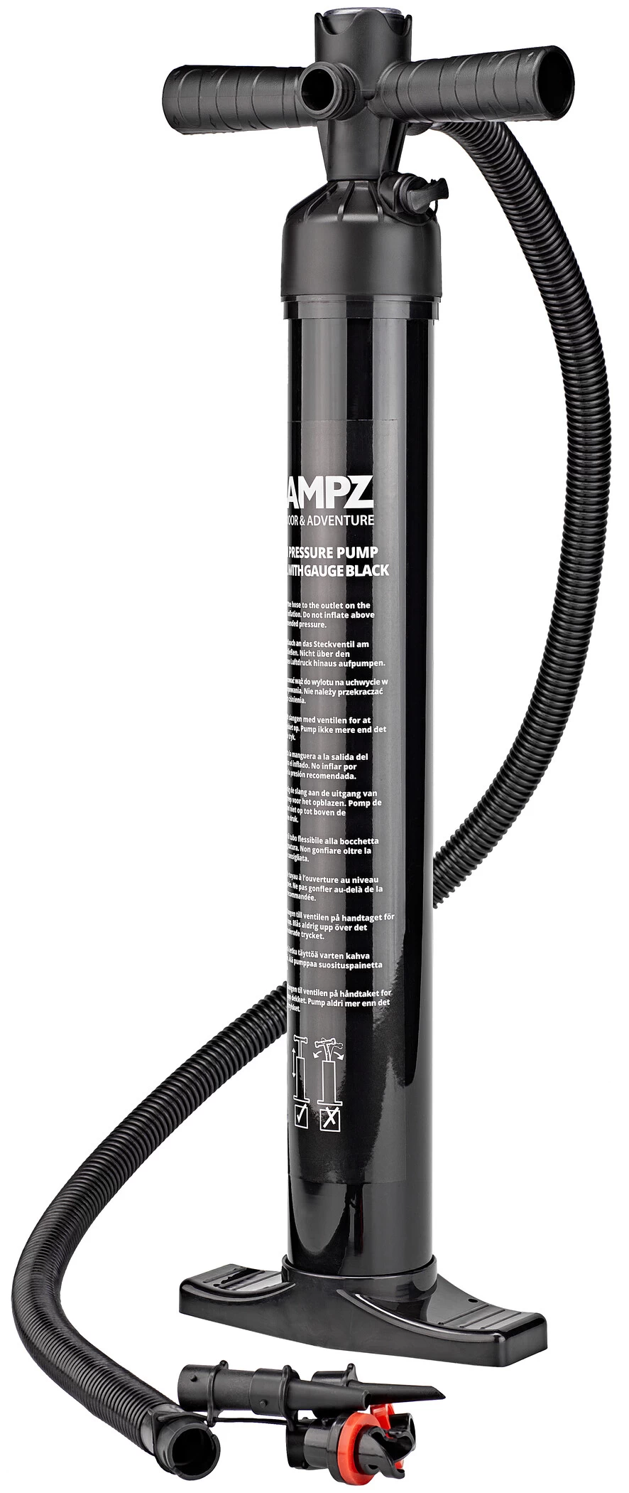CAMPZ High Pressure Pomp 2 X 2,2l Met Meter, Zwart 1 CAMPZ High Pressure Pomp 2 X 2,2l Met Meter, Zwart