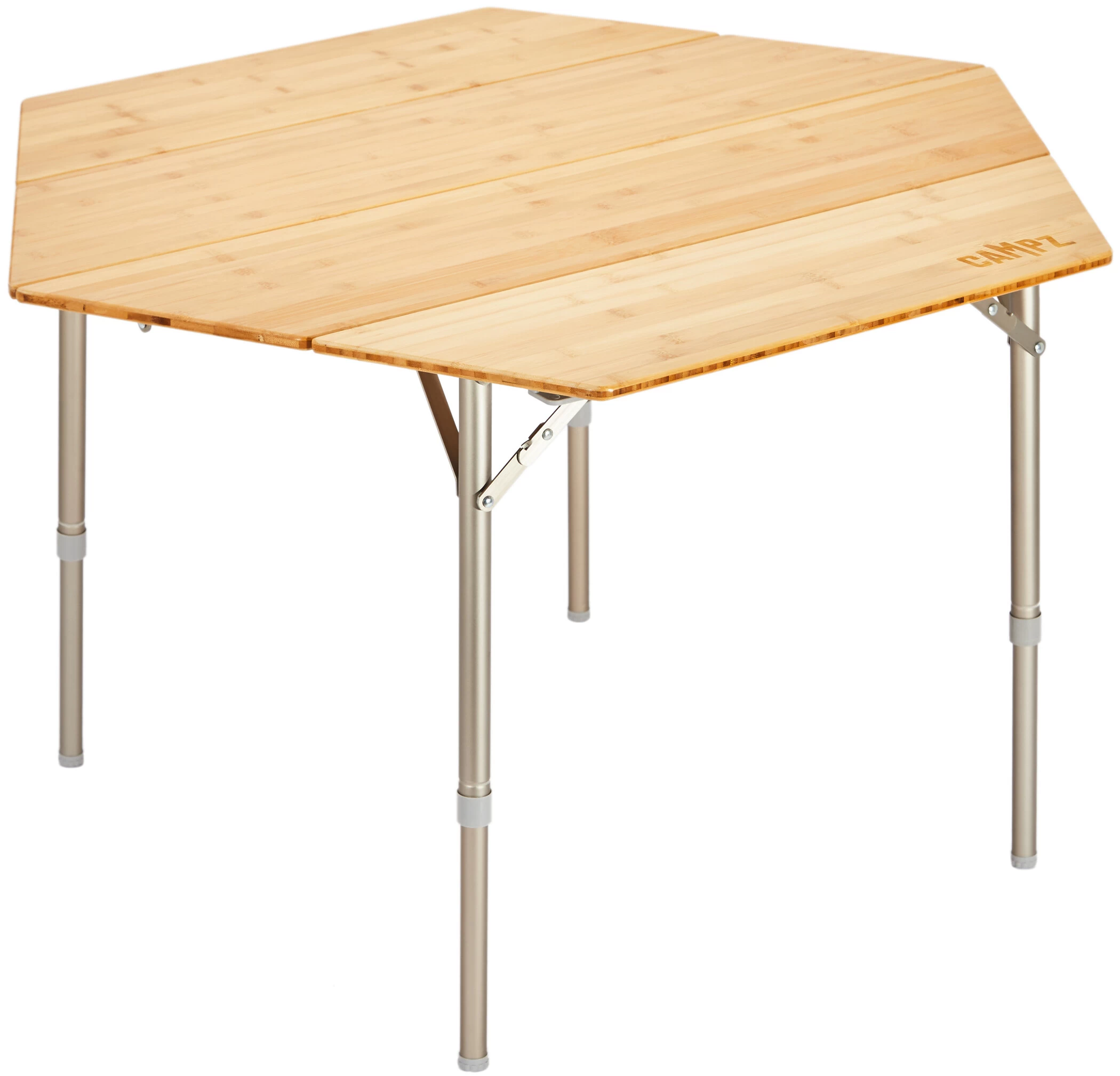 CAMPZ Kyoto Table Bamboo 100x86x40/60cm Hexa, Beige 1 CAMPZ Kyoto Table Bamboo 100x86x40/60cm Hexa, Beige
