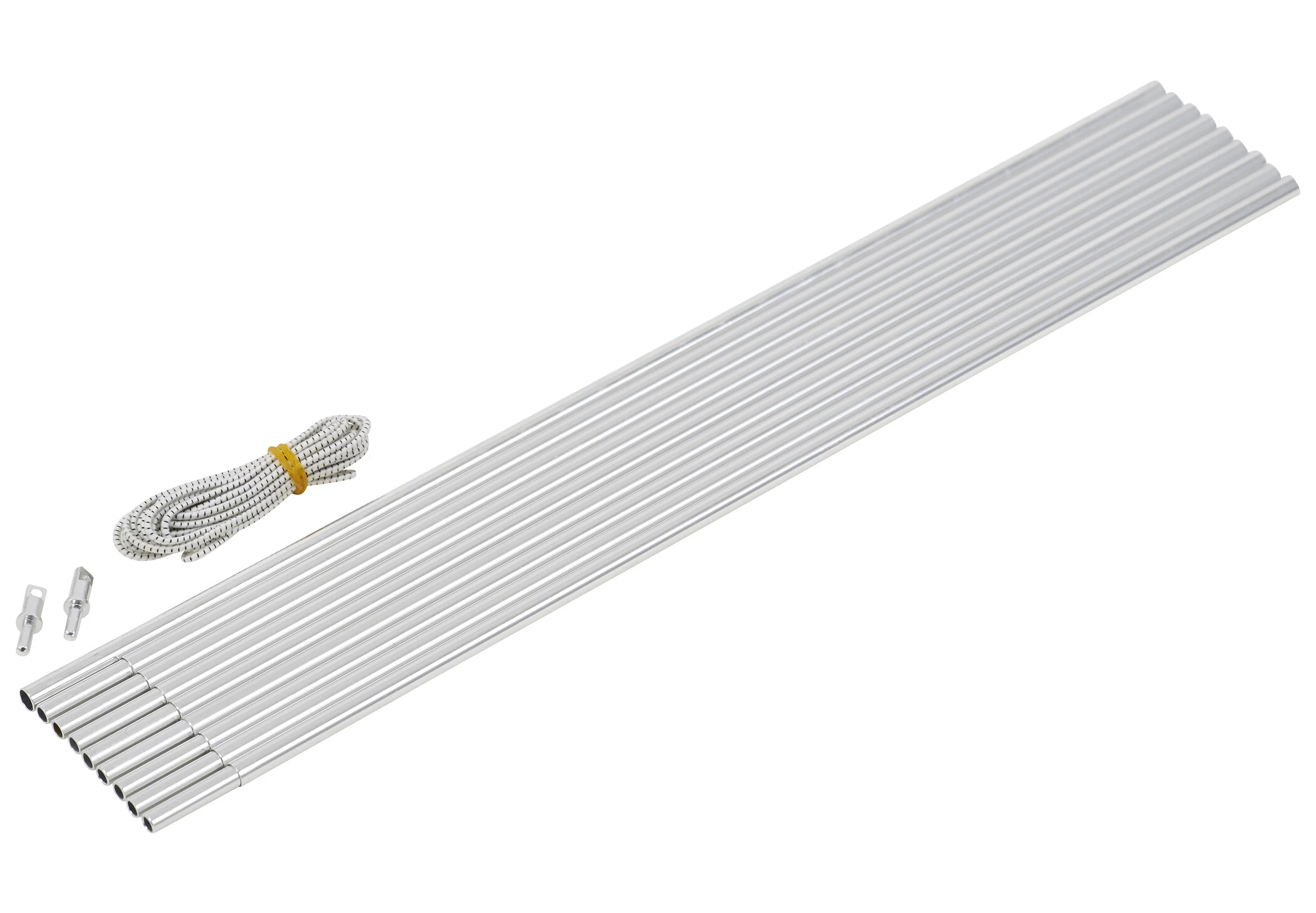 CAMPZ Aluminium Boogstokken Set 9,5mm X 4,65m, Zilver/grijs 1 CAMPZ Aluminium Boogstokken Set 9,5mm X 4,65m, Zilver/grijs