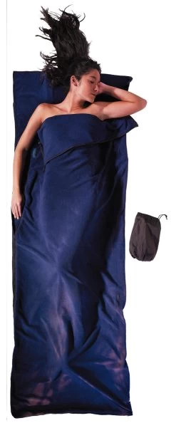 Cocoon Deken/Slaapzak Microfleece, Blauw