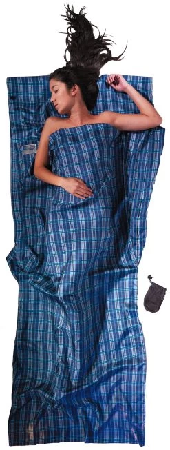 Cocoon TravelSheet Zijde, Blauw