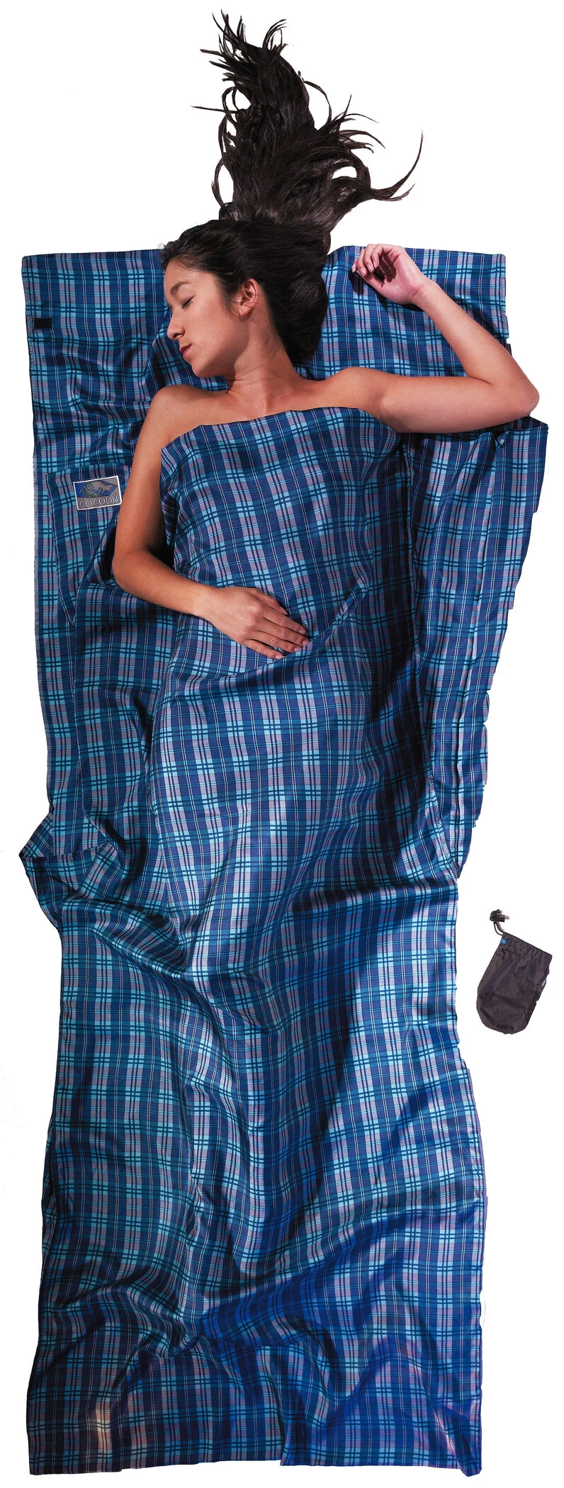 Cocoon TravelSheet Zijde, Blauw 1 Cocoon TravelSheet Zijde, Blauw