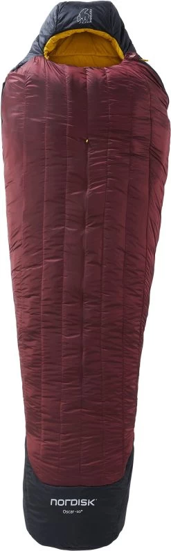Nordisk Oscar -10° Mummy Slaapzak XL, Zwart/rood