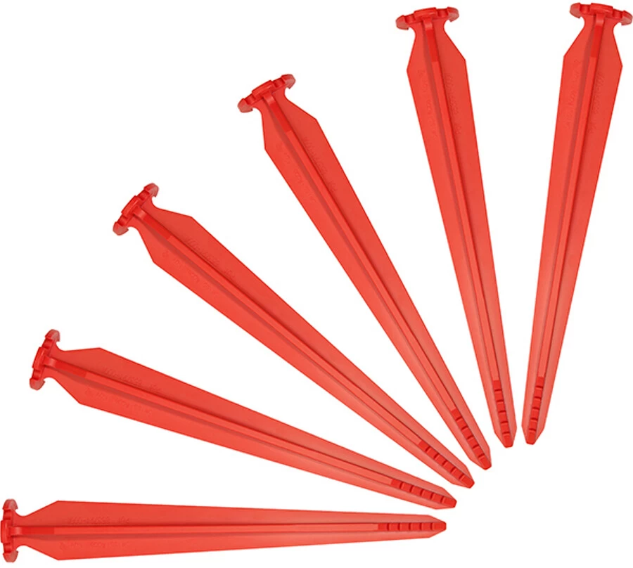SwissPiranha RT220 Tent Pegs 6-Pieces With Säckli Bag, Rood 1 SwissPiranha RT220 Tent Pegs 6-Pieces With Säckli Bag, Rood