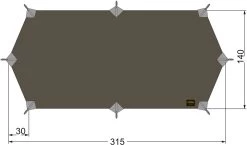 Tatonka Tarp Wing 1 LT, Grijs