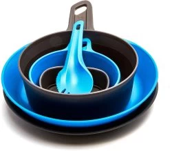 Wildo Expl**** Kit Serviesset, Blauw/grijs